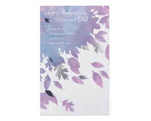 Love and Support Anniversary Card for Parents 