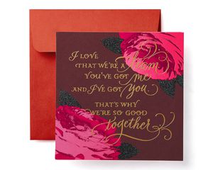 Floral Valentine's Day Card for Wife