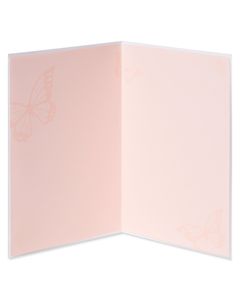Sequin Butterfly Blank Greeting Card 