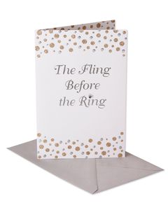 Fling Before the Ring Wedding Card