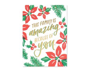 amazing family christmas card