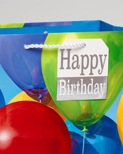 Colorful Balloons Medium Birthday Gift Bag