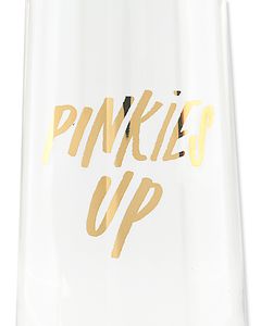 pinkies up & i'm classy champagne glasses (set of 2)