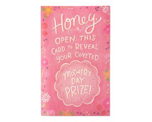 Funny Prize Mother's Day Card for Wife 