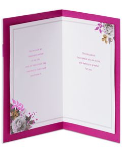 So Glad Floral Valentine's Day Card 