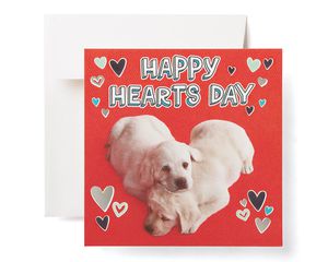 Puppies Valentine's Day Cards, 6-Count