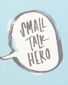 small talk hero coasters (set of 8)