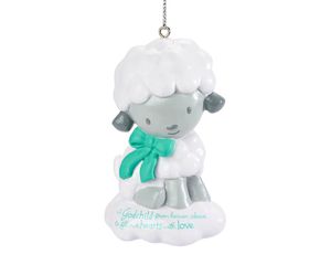 Godchild Lamb Christmas Ornament