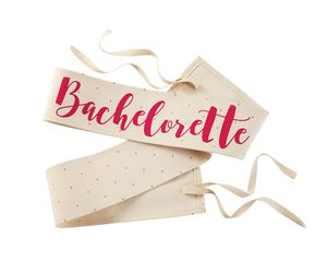 Mud Pie Bachelorette Canvas Wedding Sashes