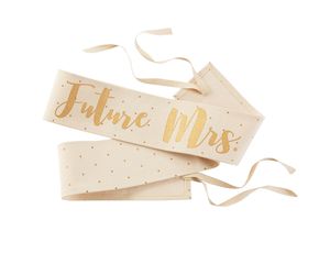Mud Pie Future Mrs. Canvas Wedding Sashes