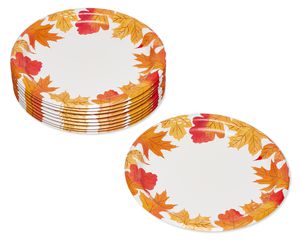 Autumn Days Paper Dinner Plates, 10-Count