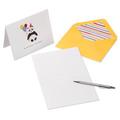 Party Animal Blank Birthday Cards, 20-Count