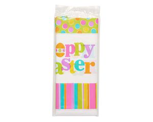 hoppy easter plastic table cover 54 in. x 102 in.