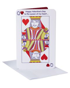 Funny Queen of Hearts Valentine's Day Card for Wife 