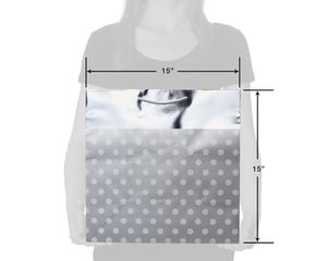 Extra-Large Silver Dots with Foil Gift Bag