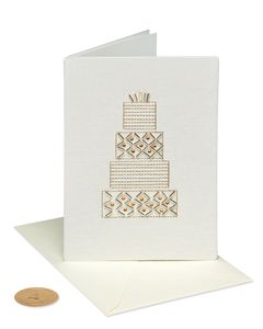 Wedding Cake Wedding Greeting Card 