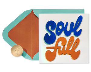 Soul Full Blank Greeting Card - Illustrated by Nia Bailey