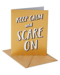 Keep Calm Halloween Card