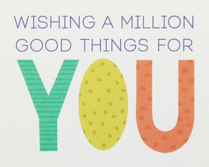 A Million Good Things Birthday Greeting Card