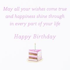 May Happiness Shine Through Birthday Greeting Card - Designed by Bella Pilar