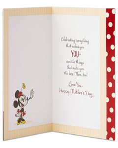 Minnie Mouse Mother's Day Card 