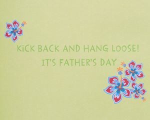 Kick Back Father's Day Greeting Card