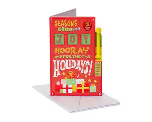 Seasons Greenings Christmas Greeting Card