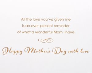 A Wonderful Mom Mother's Day Greeting Card