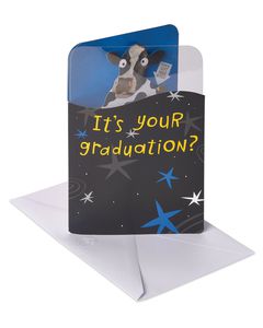 Cow Graduation Card