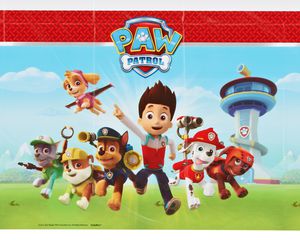 paw patrol plastic table cover 54in x 96in