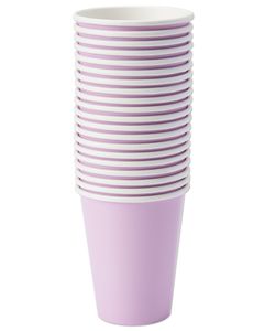 lavender paper cups 20 ct