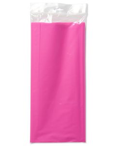 bright pink plastic table cover 54in x 108in