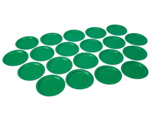 festive green dinner round paper plate 20 ct