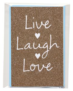 live laugh love wedding card