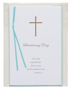 religious christening day card