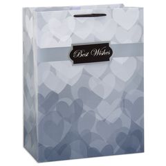 jumbo wedding grey best wishes gift bag