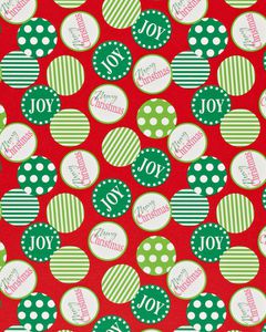 dots, stripes, and trees, christmas 3-roll wrapping paper