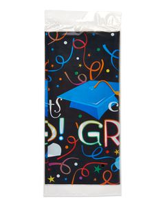 congrats grad plastic table cover 54 in x 84 in