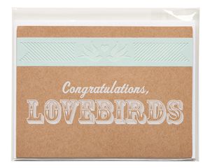 lovebirds wedding card