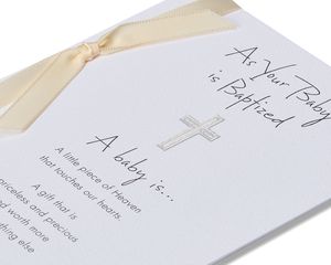 religious baptism card