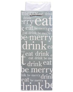 eat, drink and be merry christmas beverage combo gift bag