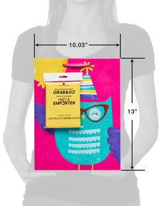 medium birthday owl gift bag with tissue