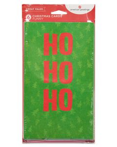 ho ho ho christmas card, 6-count