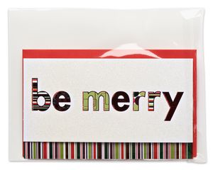 merry money holder christmas card