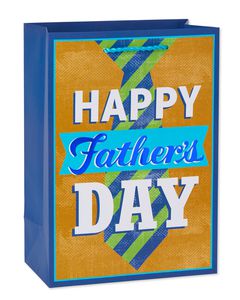small father's day tie gift bag