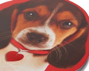 puppy valentine's day card