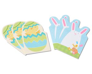 chick and bunny easter cards, 6-count