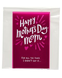 i love you mother's day card