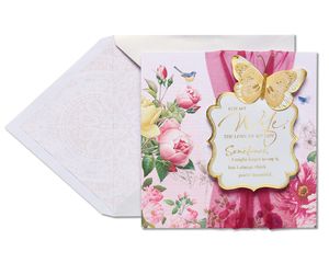 butterfly mother's day card for wife