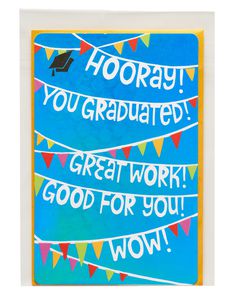 hooray graduation card